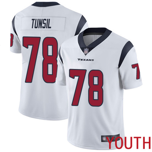 Houston Texans Limited White Youth Laremy Tunsil Road Jersey NFL Football #78 Vapor Untouchable